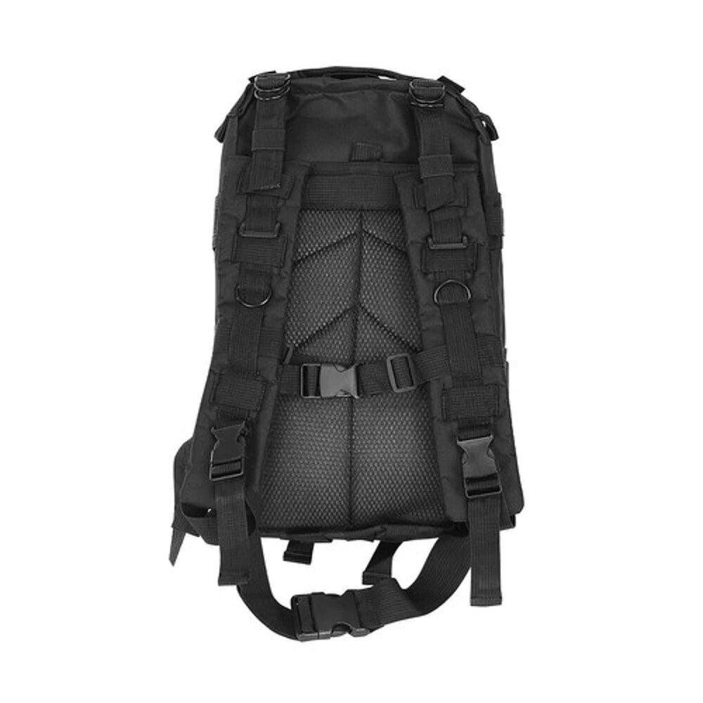 Schwarzer Touristenrucksack 26L – MOLLE System, Wasserdicht & Leicht 🎒