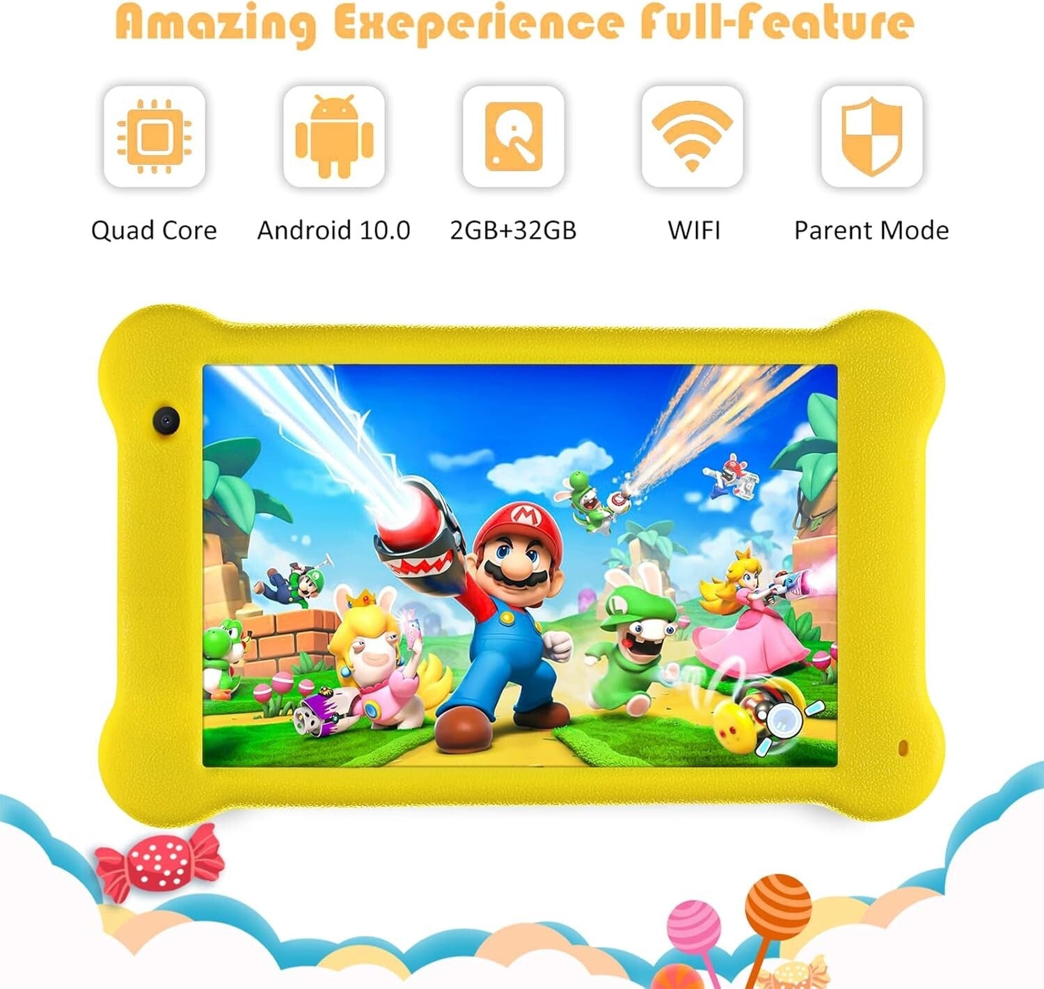 Kinder Tablet 7 Zoll Android 11 2GB RAM 32GB ROM WiFi Kamera Lernspiel 🎁🎁