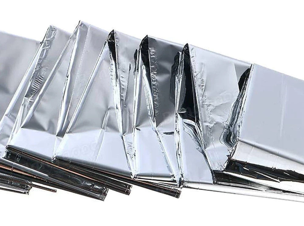 Notfalldecke Rettungsdecke 210x160cm Silber Thermodecke Erste Hilfe Folie