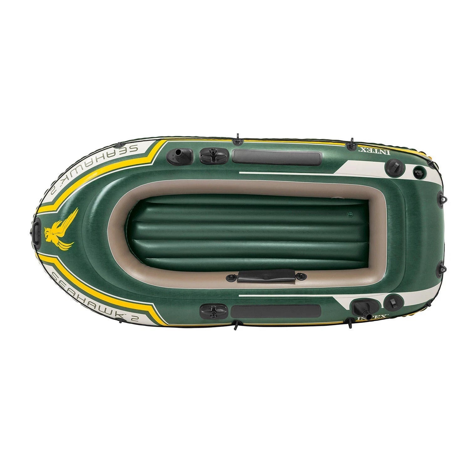 INTEX Seahawk 2 Boot Set 236x114 cm + Paddel & Pumpe für 2 Personen Schlauchboot