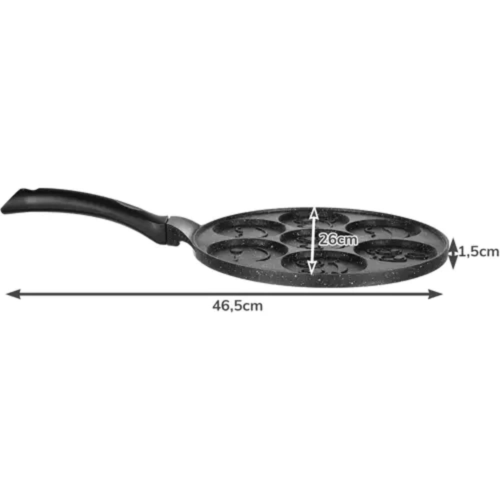 Emoji Spiegeleipfanne Ø26 cm – Pancake Maker für Kinder & Erwachsene – Antihaft 🍳👨‍👩‍👧‍👦