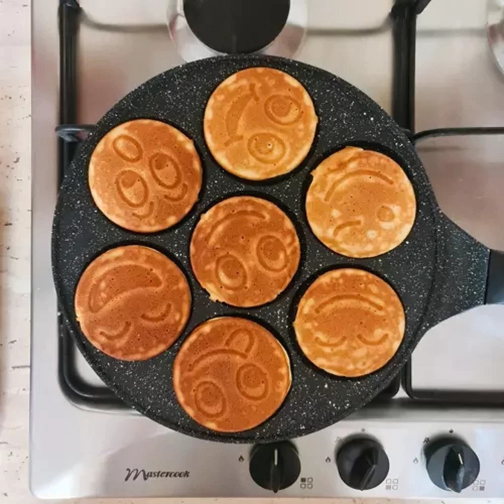Emoji Spiegeleipfanne Ø26 cm – Pancake Maker für Kinder & Erwachsene – Antihaft 🍳👨‍👩‍👧‍👦