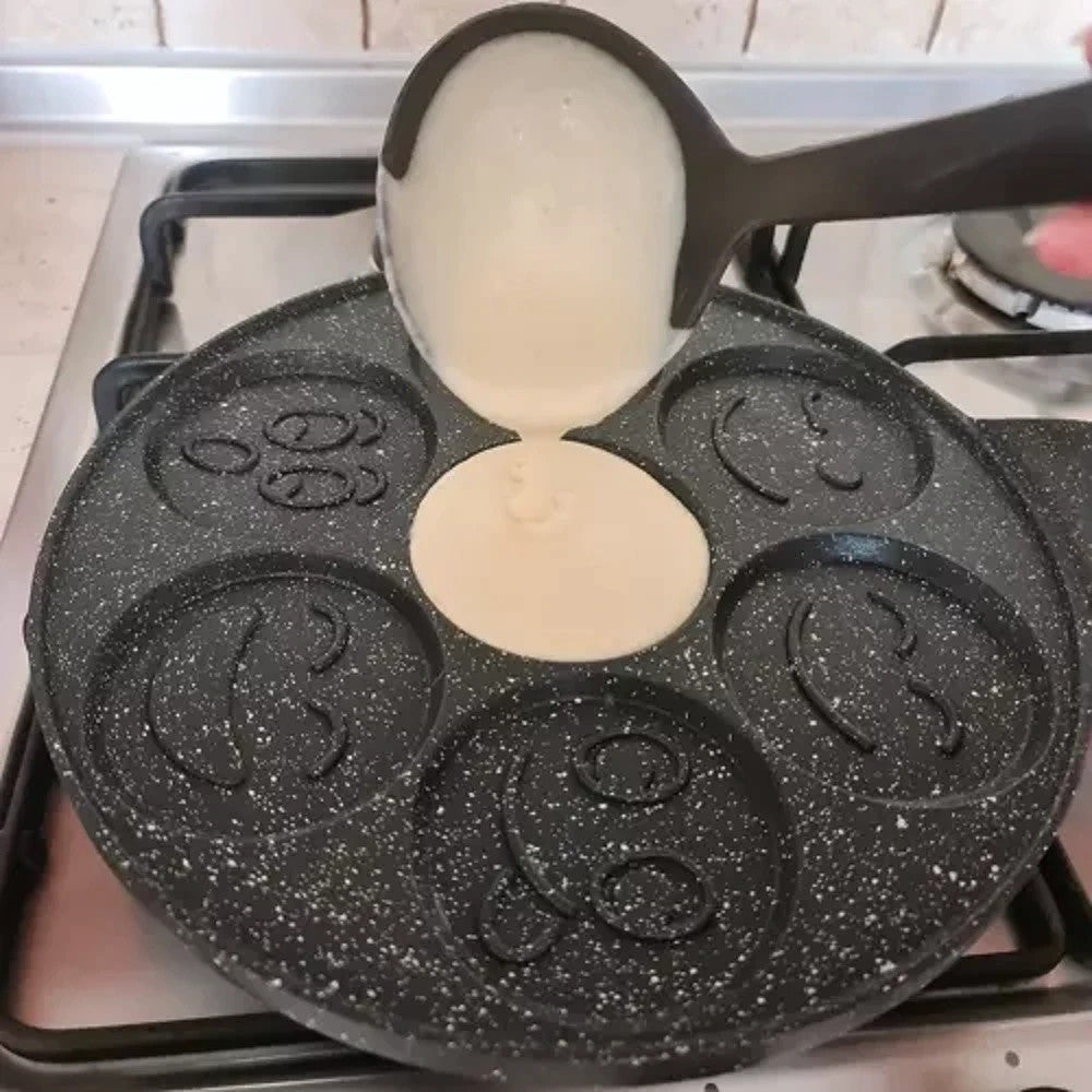 Emoji Spiegeleipfanne Ø26 cm – Pancake Maker für Kinder & Erwachsene – Antihaft 🍳👨‍👩‍👧‍👦