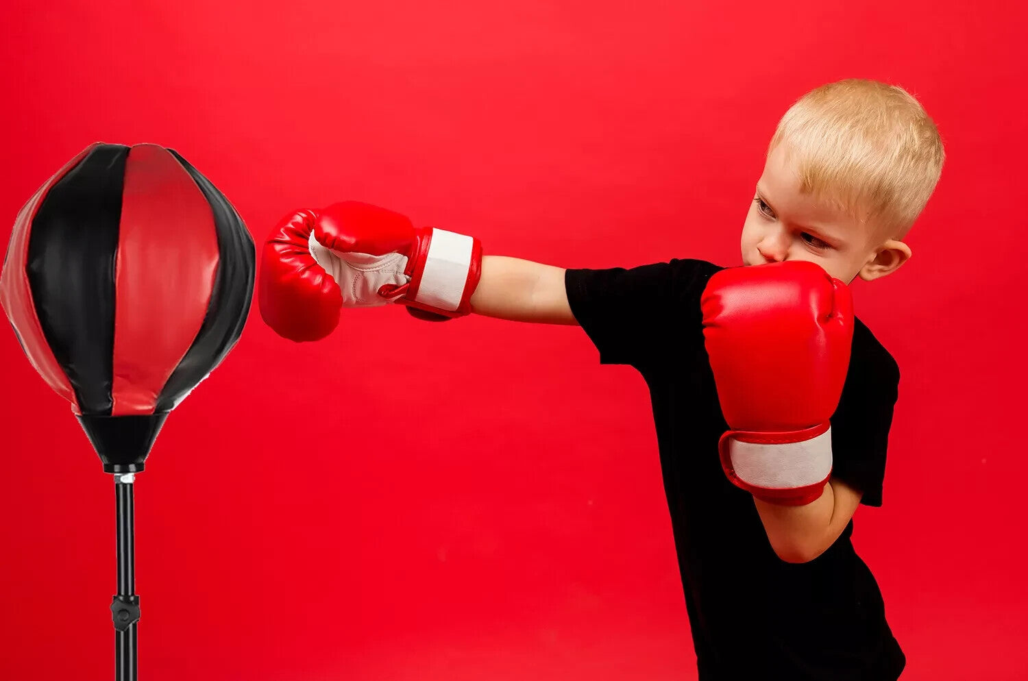 Punchingball Box-Set für Kinder mit Handschuhen & Pumpe – höhenverstellbar 💪💪
