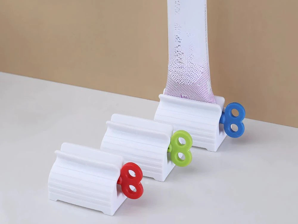 Zahnpasta Tubenpresse Squeezer – Rolling Tube Spender für Gel & Creme, Bunt