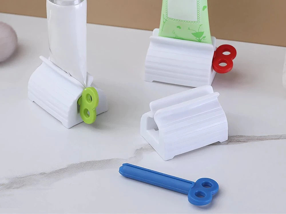 Zahnpasta Tubenpresse Squeezer – Rolling Tube Spender für Gel & Creme, Bunt