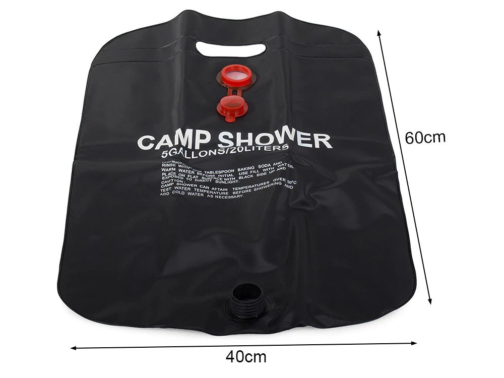 Camping Solardusche 20L – Mobile Outdoor Dusche für Garten, Reise, Festival