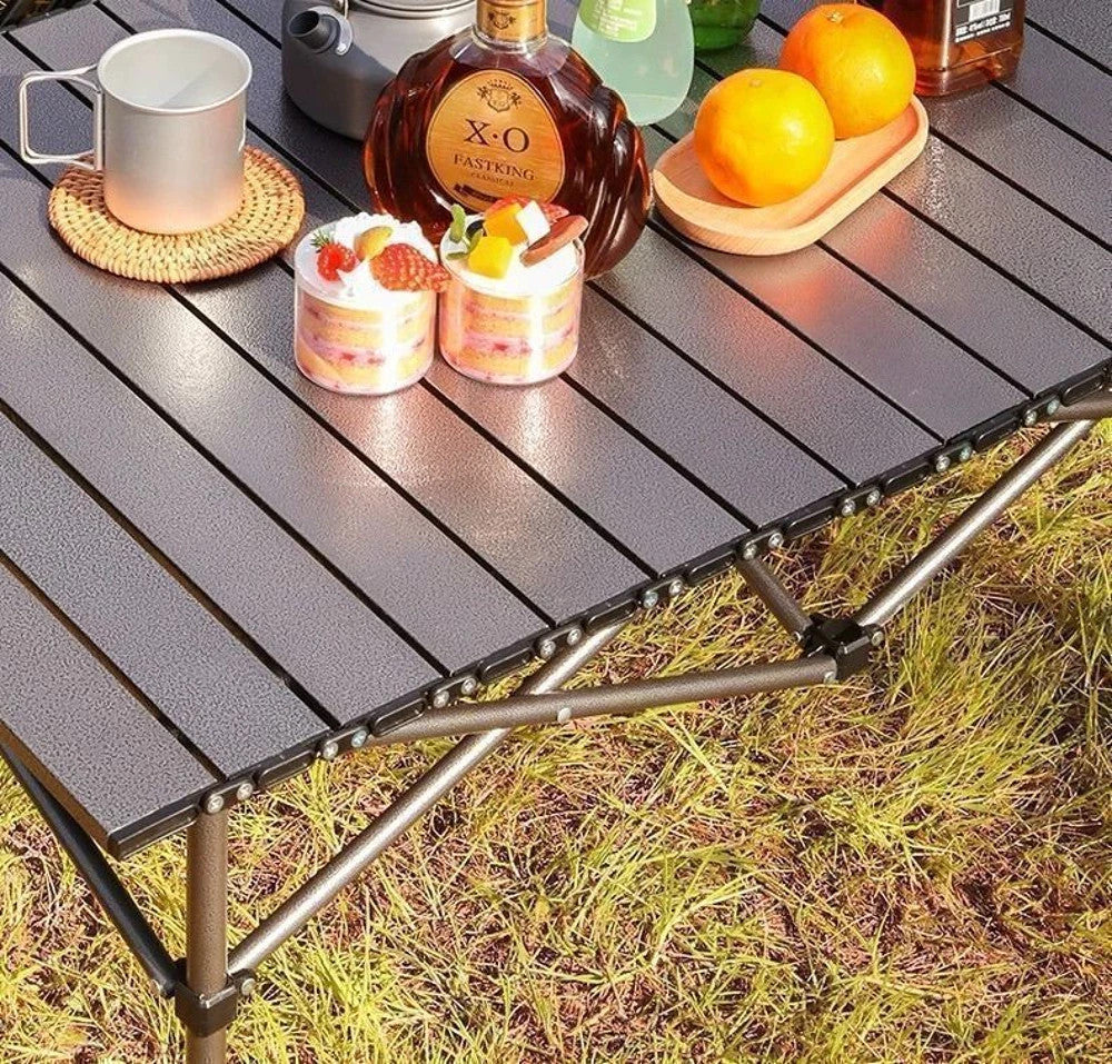 Klappbarer Campingtisch 53x51 cm – Leicht, Stabil, Outdoor mit Tragetasche