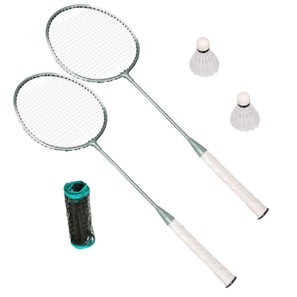 Badminton Set mit Netz & Tasche – Komplettset für Garten & Urlaub 4in1