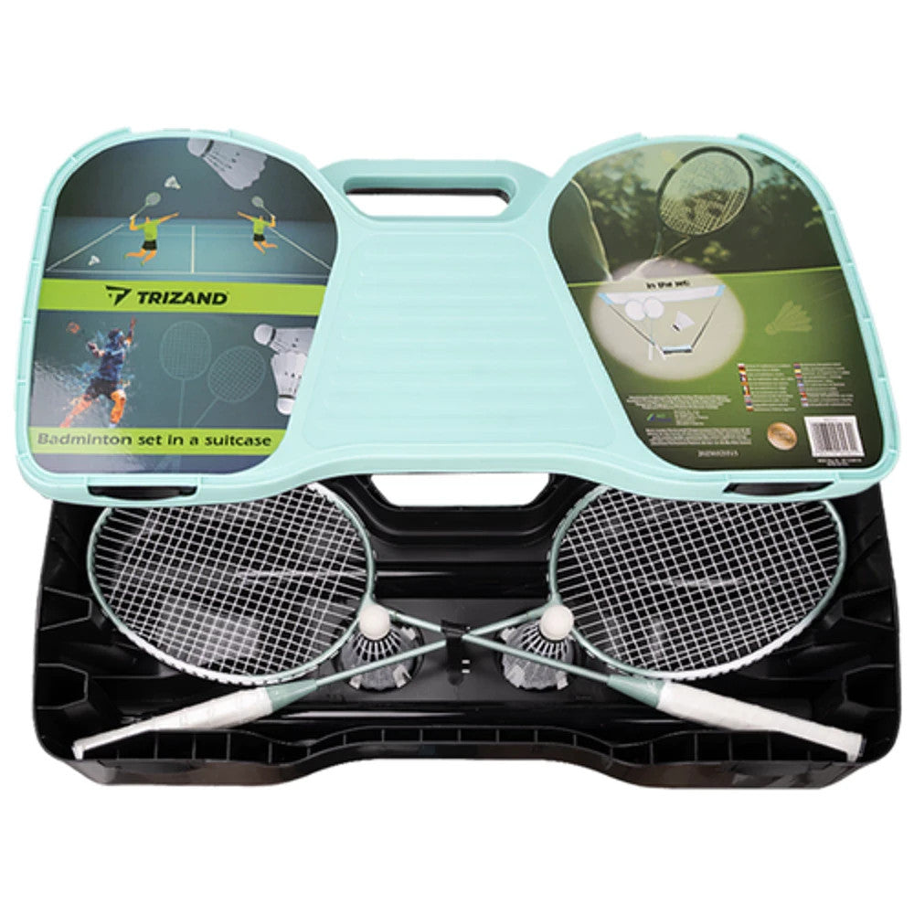 Badminton Set mit Netz & Tasche – Komplettset für Garten & Urlaub 4in1