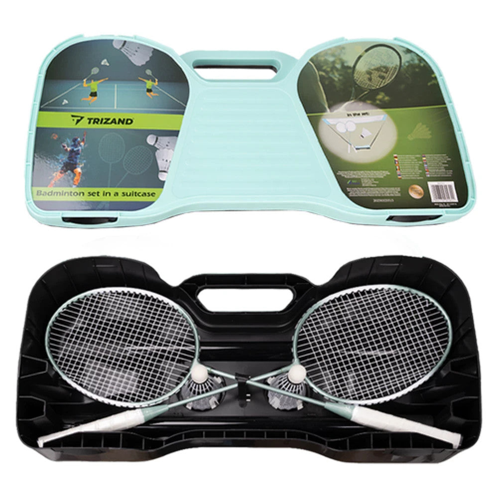 Badminton Set mit Netz & Tasche – Komplettset für Garten & Urlaub 4in1