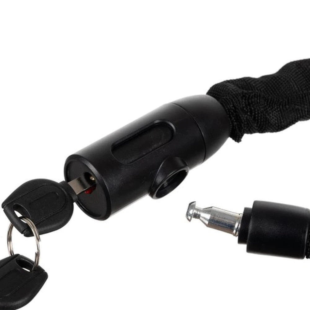 Fahrradschloss Kettenschloss 90cm mit 2 Schlüsseln – Schwarz Panzerschloss 🔒🔒