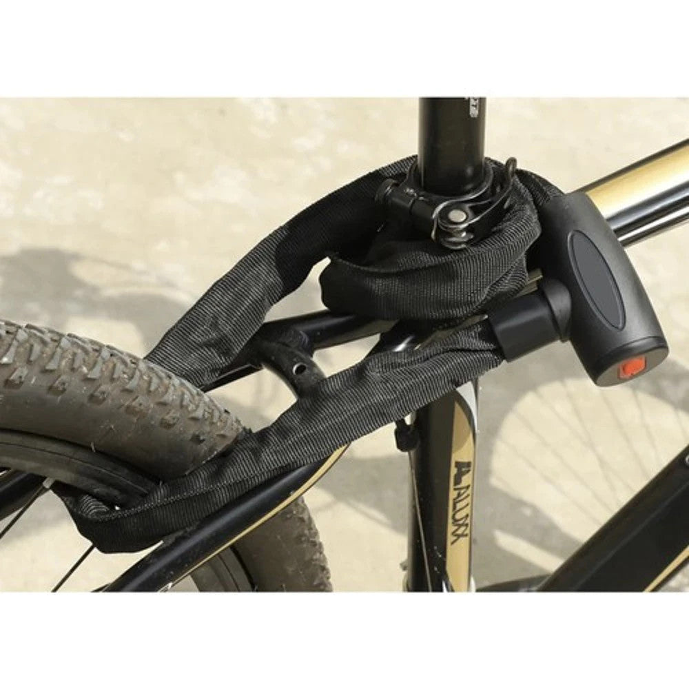 Fahrradschloss Kettenschloss 90cm mit 2 Schlüsseln – Schwarz Panzerschloss 🔒🔒
