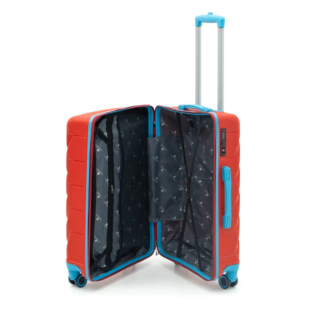 Cotpoly Hartschalenkoffer Set – Stoßfestes Polypropylen Gepäck mit 360° Rollen & Zahlenschloss