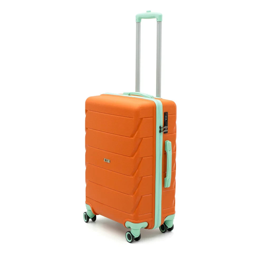 Reisekoffer Set 3tlg Cotpoly – Stoßfest, Polypropylen, Trolley mit Schloss