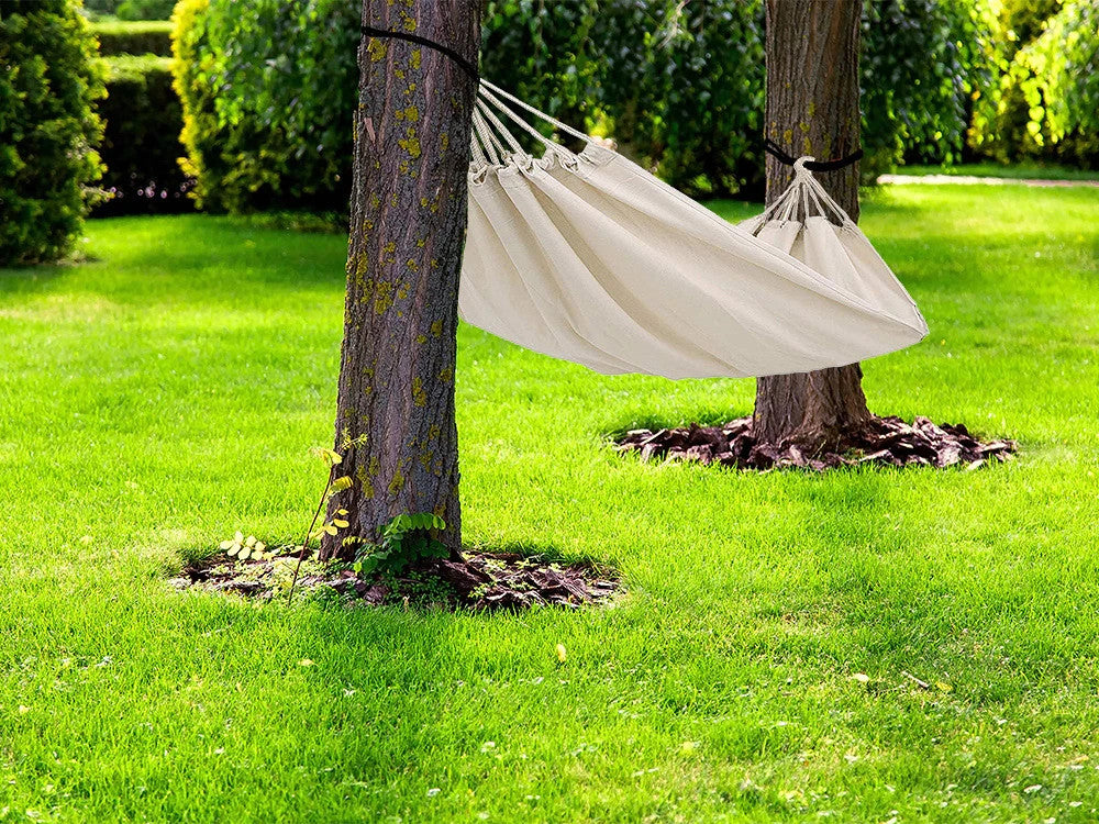 Hängematte Garten Schaukel 200x80cm mit Seilen 200kg Belastbar Outdoor