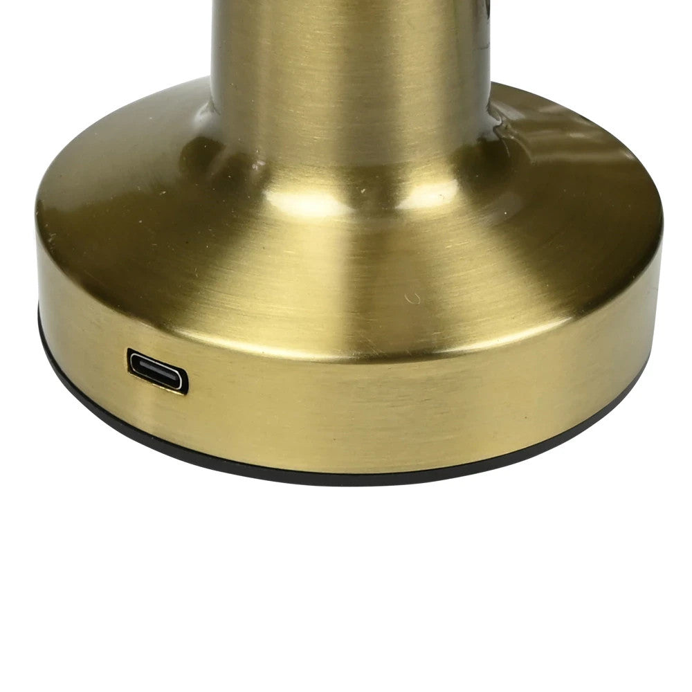 Dimmbar Akku Tischleuchte Touch Tischlampe LED Lampe USB Innen & Außen Kabellos