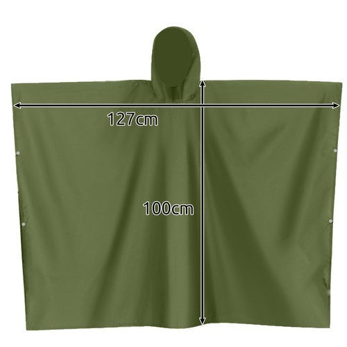 Regenponcho mit Kapuze | Wasserdicht | Wiederverwendbar | Outdoor | Unisex