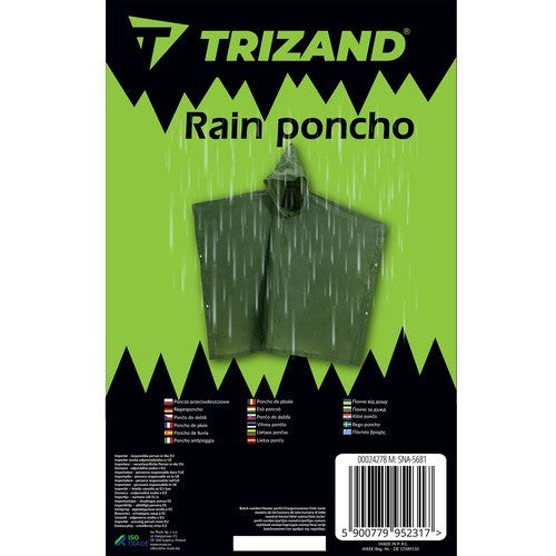 Regenponcho mit Kapuze | Wasserdicht | Wiederverwendbar | Outdoor | Unisex