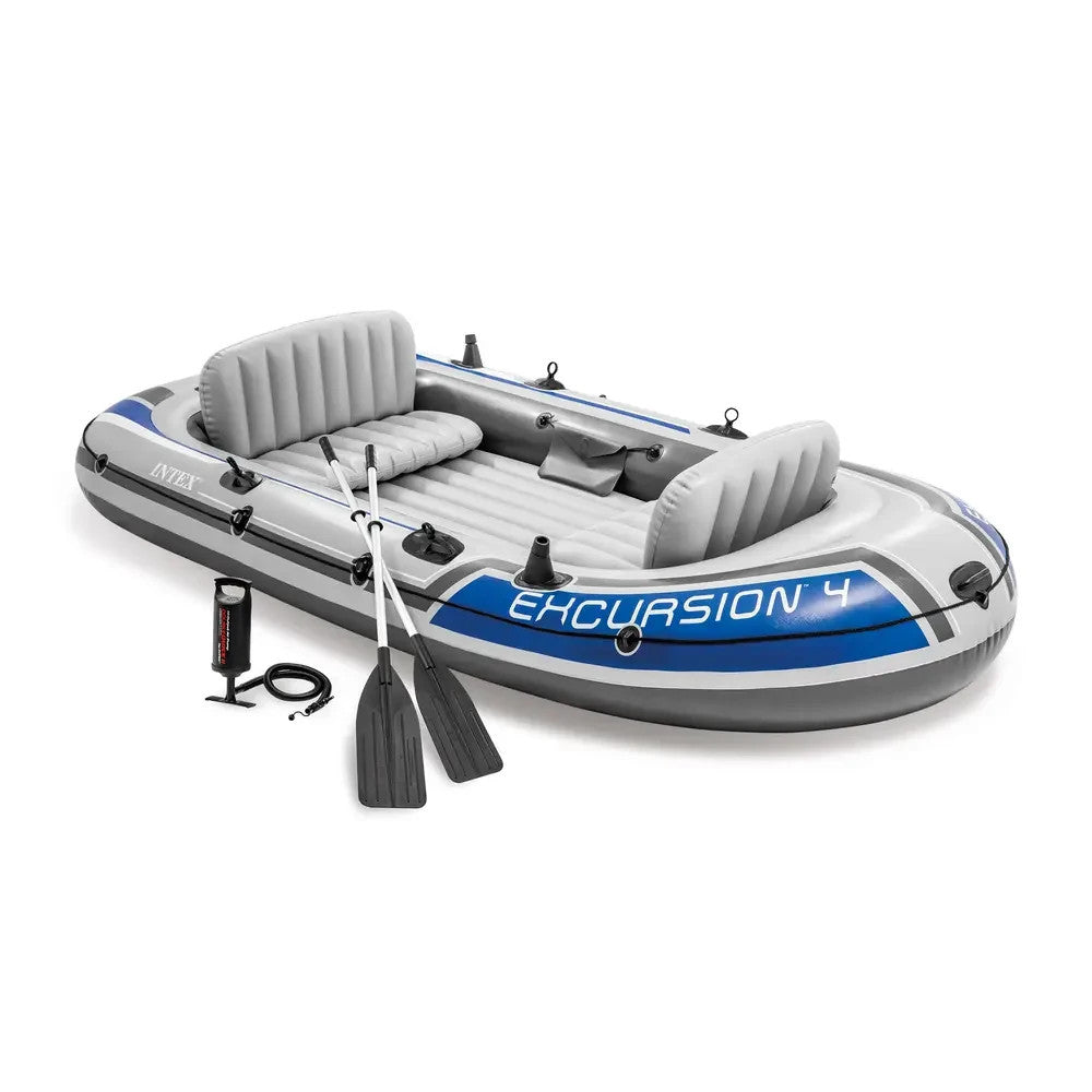 Intex Excursion 4 Schlauchboot Set 4 Personen + Paddel + Pumpe 500kg