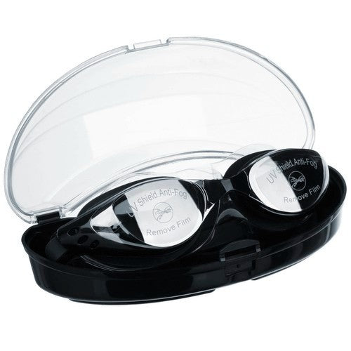 Schwimmbrille Set UV-Schutz Antifog mit Ohrstöpsel & Nasenklammer Polycarbonat