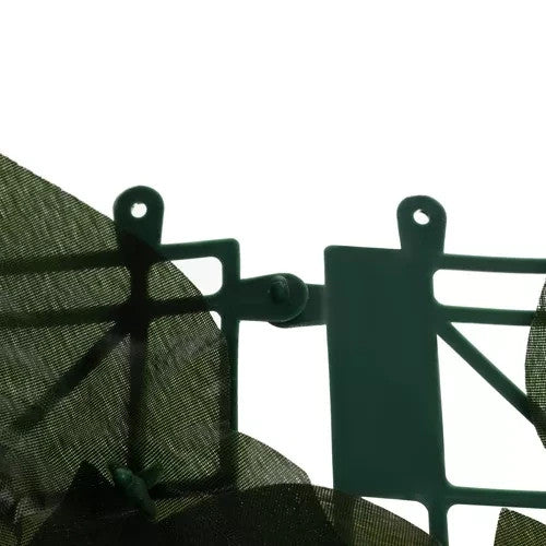 Künstlicher Efeu Sichtschutz Balkon 0,5x3m Dekor Hecke mit 100 Kabelbindern