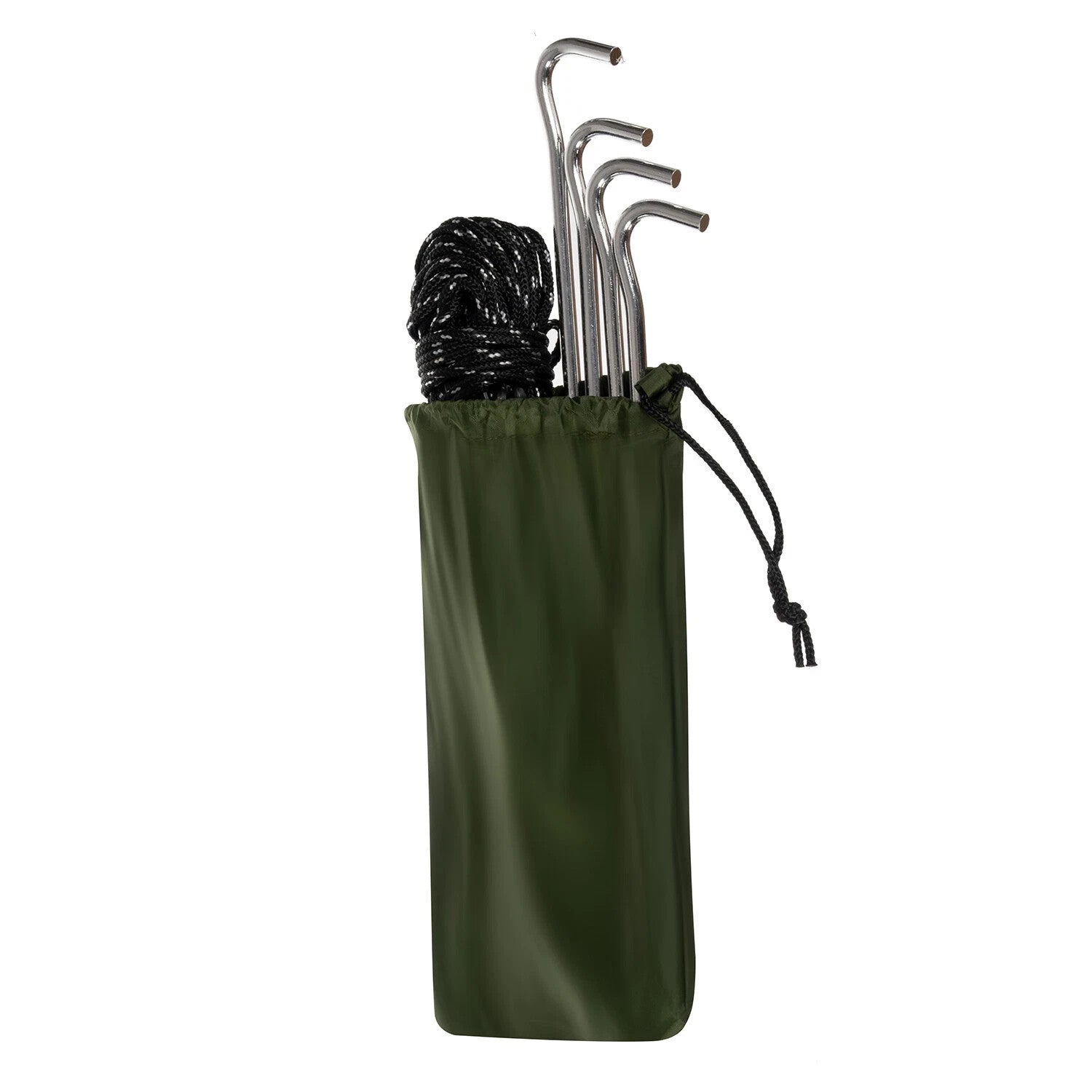 Hängematte 2 Personen mit Moskitonetz + Tarp Camping Ultraleicht 250kg Khaki