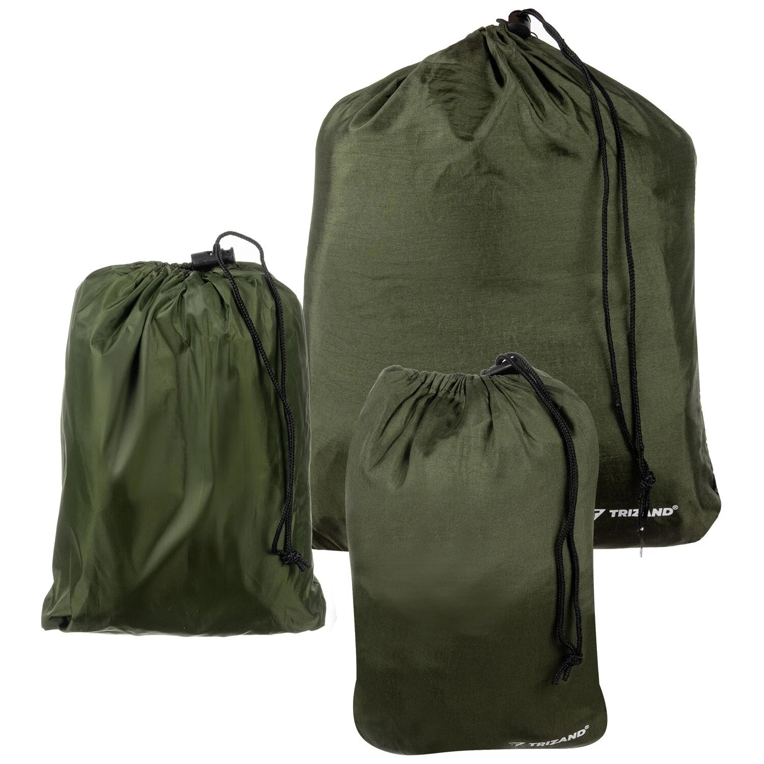 Hängematte 2 Personen mit Moskitonetz + Tarp Camping Ultraleicht 250kg Khaki