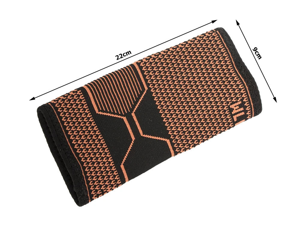 Stabilisator Sprunggelenkstütze Fußorthese Bandage elastisch Schwarz-Orange