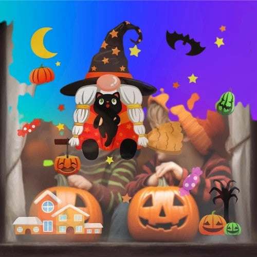 Halloween Fensterdeko 118 Sticker 6 Blätter Statisch Wiederverwendbar Deko