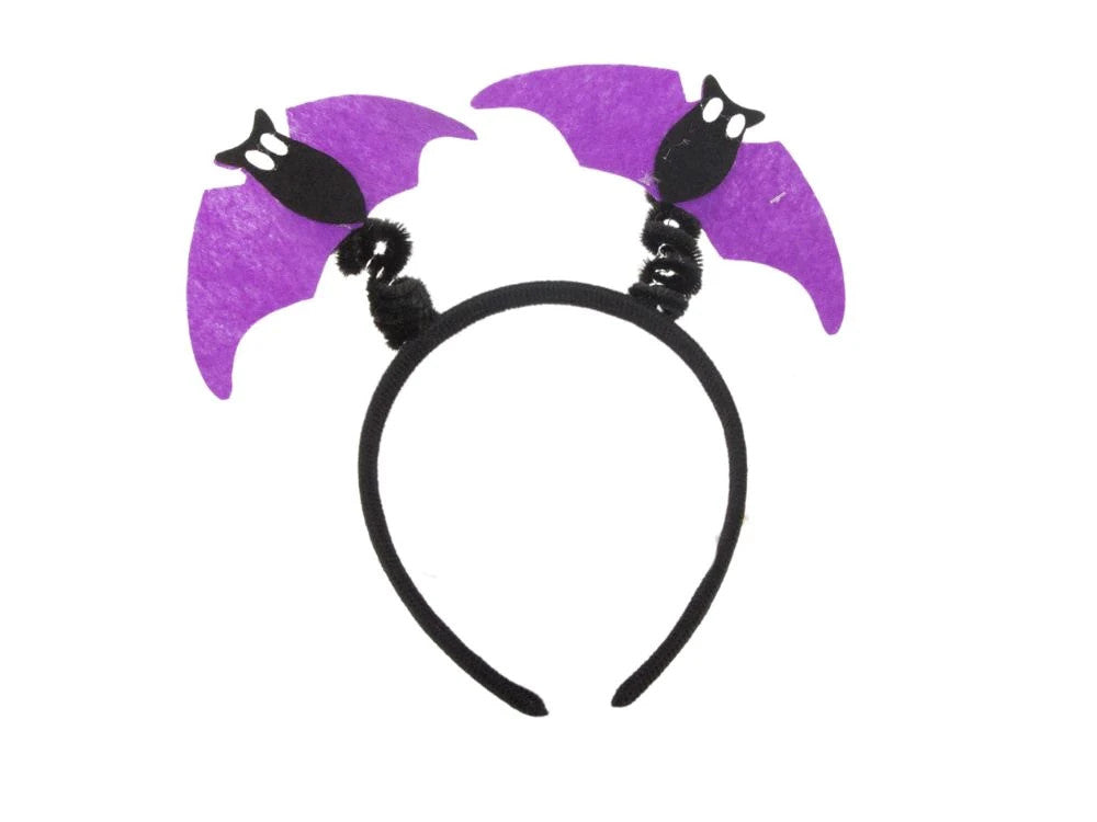 Halloween Kostüm Mädchen 🎃 Fledermaus Rock mit Stirnband Schwarz Lila 👻