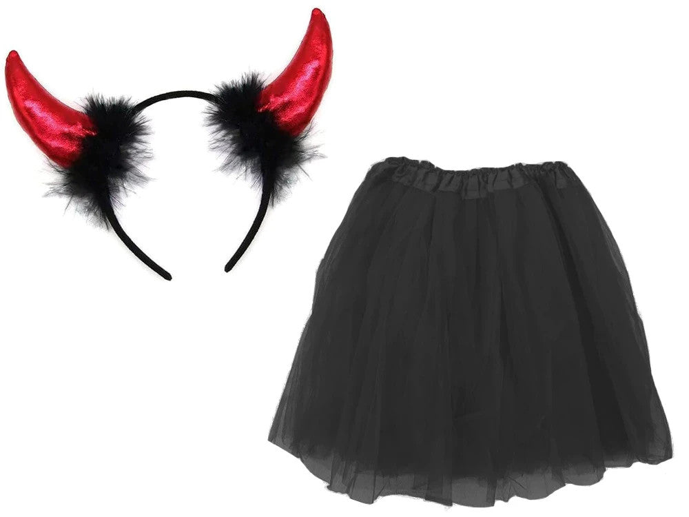 Kinder Teufel Kostüm Halloween Verkleidung Outfit mit Zubehör 🎭👹