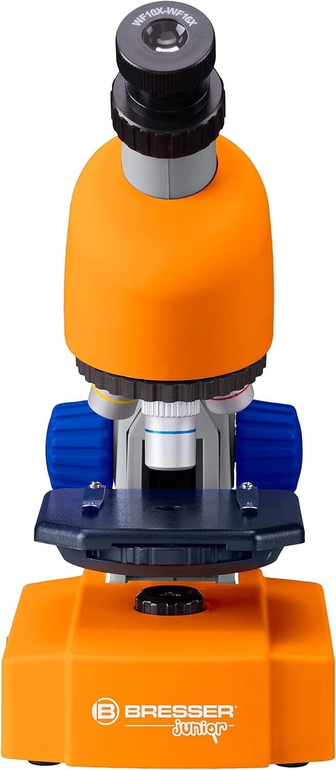 Bresser Junior Mikroskop 40x-640x mit LED, Zoom Monokular & Zubehör im Koffer