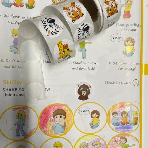 500 Stück Motivationsaufkleber Kinder Sticker Schule Lehrer Belohnung