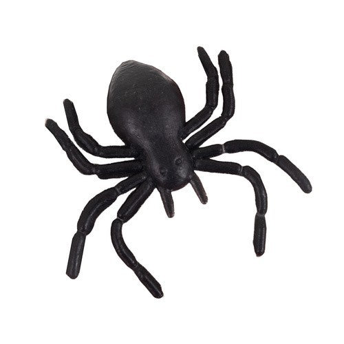 Halloween Deko Spinnen 10er Set – Realistische Kunststoff Spinnen 3x3 cm Schwarz