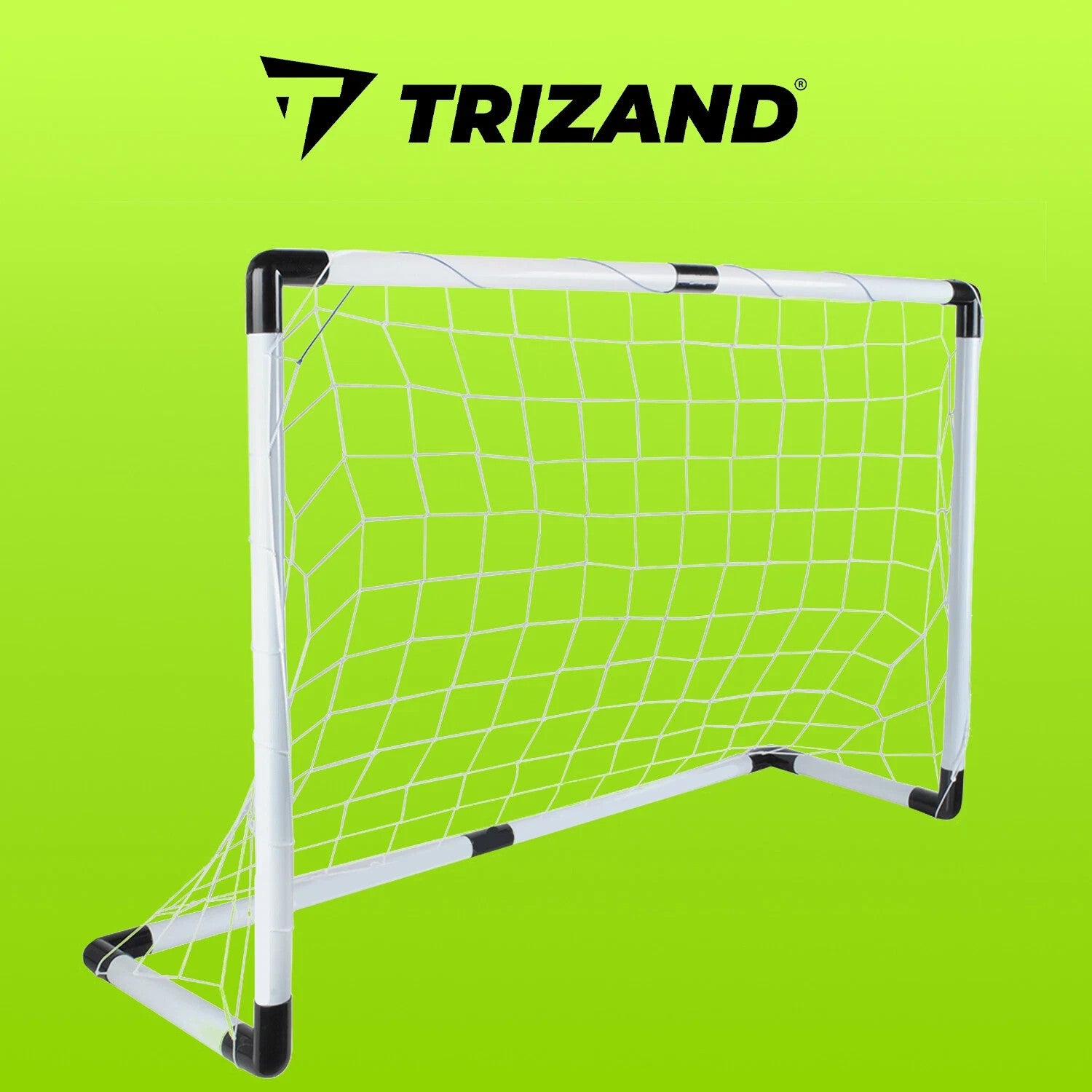 Kinder Fußball Spielset mit Tor 120x80 cm, Netz, Ball & Pumpe – Outdoor Trainingsset für Garten & Freizeit