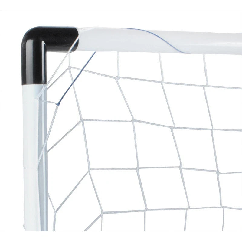 Kinder Fußball Spielset mit Tor 120x80 cm, Netz, Ball & Pumpe – Outdoor Trainingsset für Garten & Freizeit