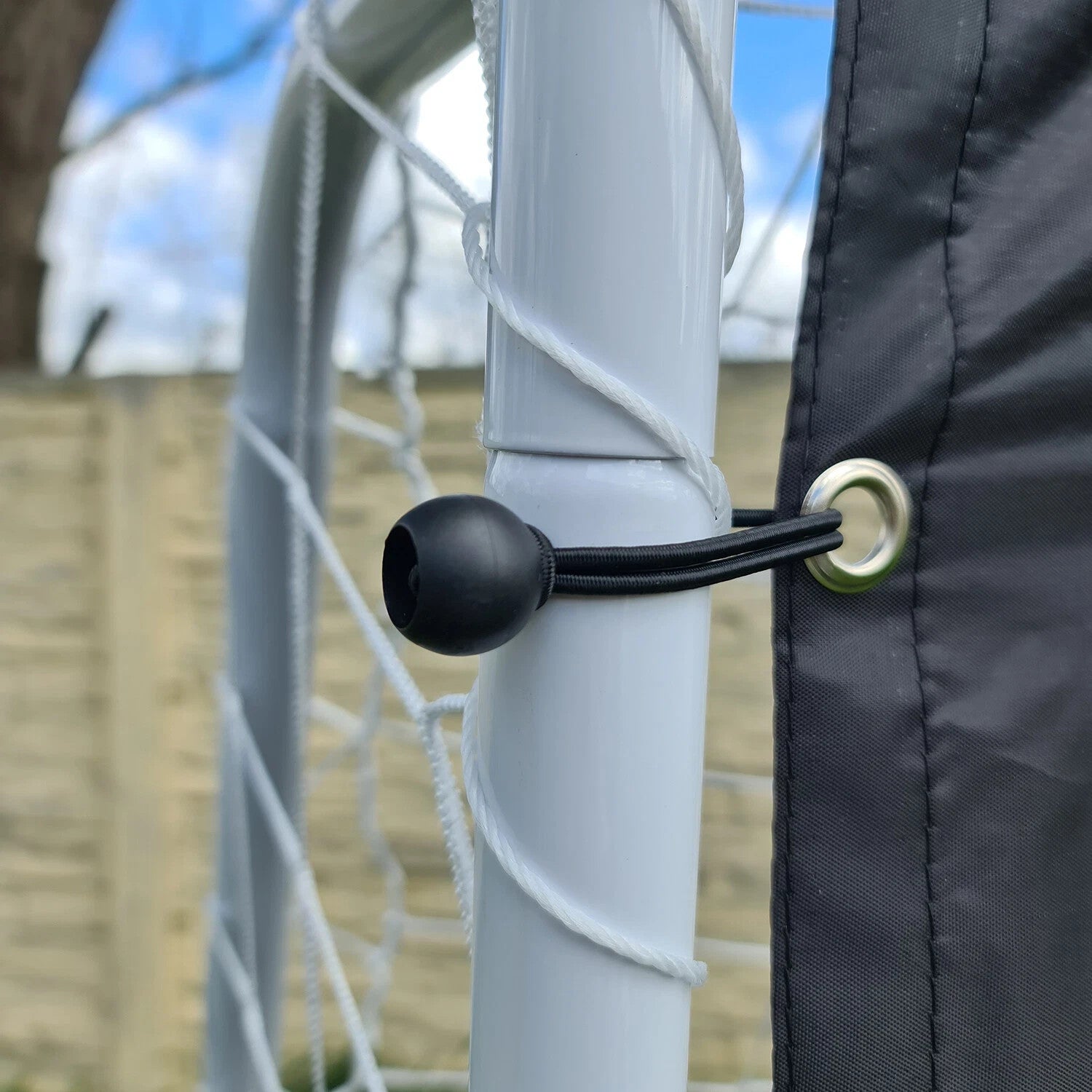 Fußballtor mit Torwand Zielwand 170x240x85 cm Training für Garten Kinder