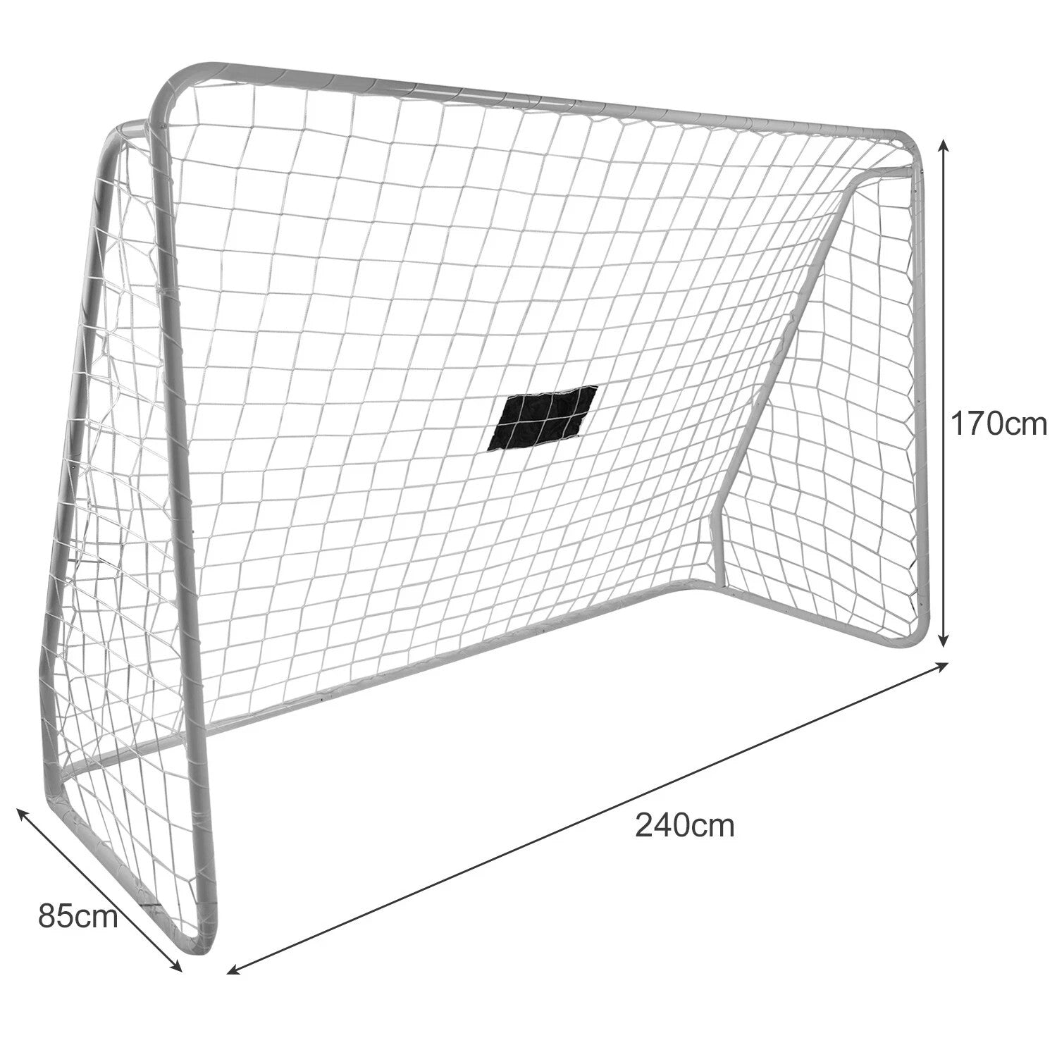 Fußballtor mit Torwand Zielwand 170x240x85 cm Training für Garten Kinder