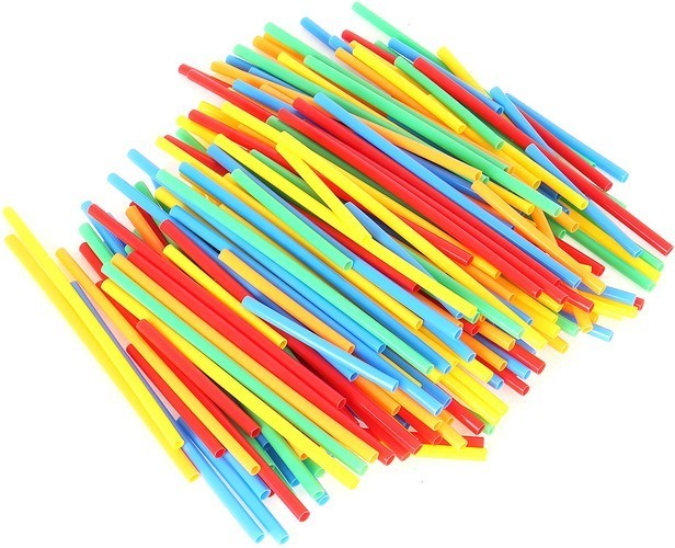 Konstruktionsspielzeug 408-tlg – Strohhalm Baukasten mit Verbindern | Kreatives Steckspiel für Kinder ab 3 Jahren