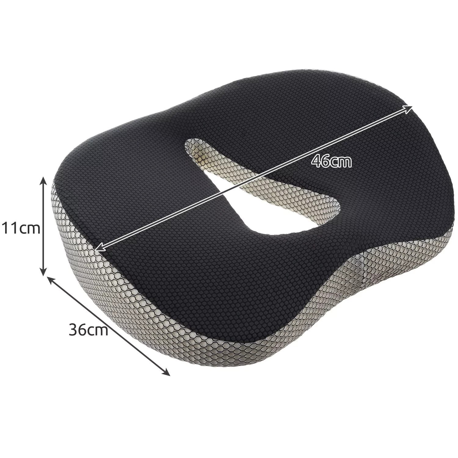 Orthopädisches Sitzkissen Memory Schaum Ergonomisch Abnehmbarer Bezug