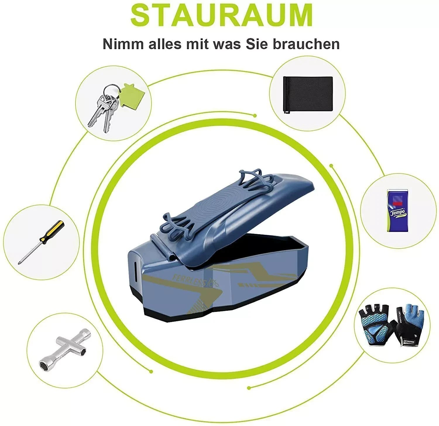 Fahrrad Rahmentasche Wasserdicht – Handyhalter Oberrohr Tasche mit Stauraum