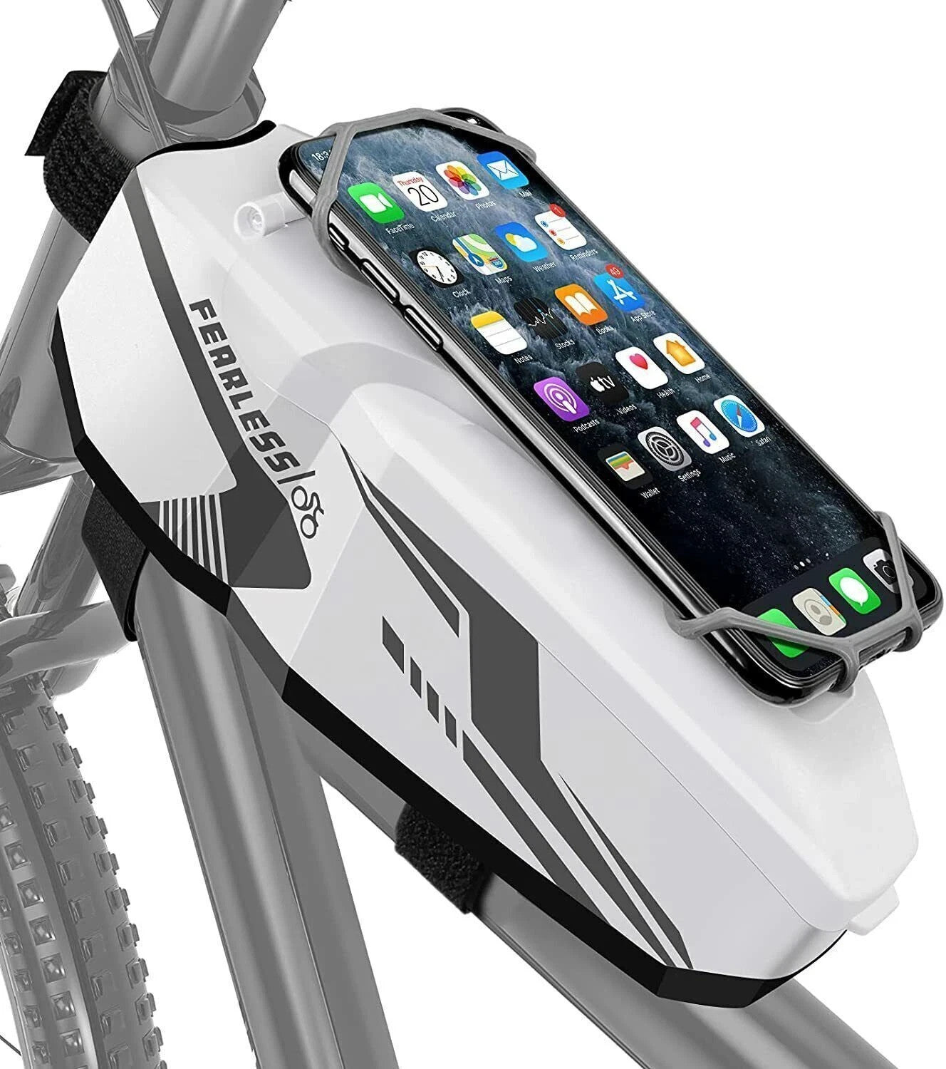 Oberrohrtasche Fahrrad – Wasserdichte Rahmentasche mit 360° Handyhalterung
