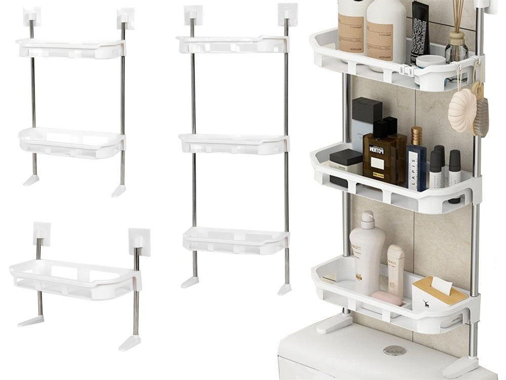 Badezimmerregal Toilettenregal Bad Regal WC Standregal Ablage Bad Regal 3 Ablage