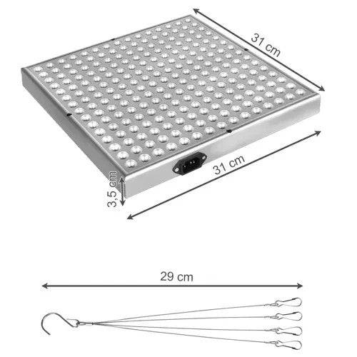 Pflanzenlampe LED 🌱 Grow Lampe 225 LEDs Rot Blau Hängelampe Zimmerpflanzen