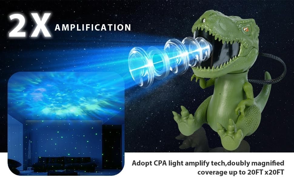 Dinosaurier Sternenhimmel Projektor LED Nachtlampe Kinder Dino Sternenlicht