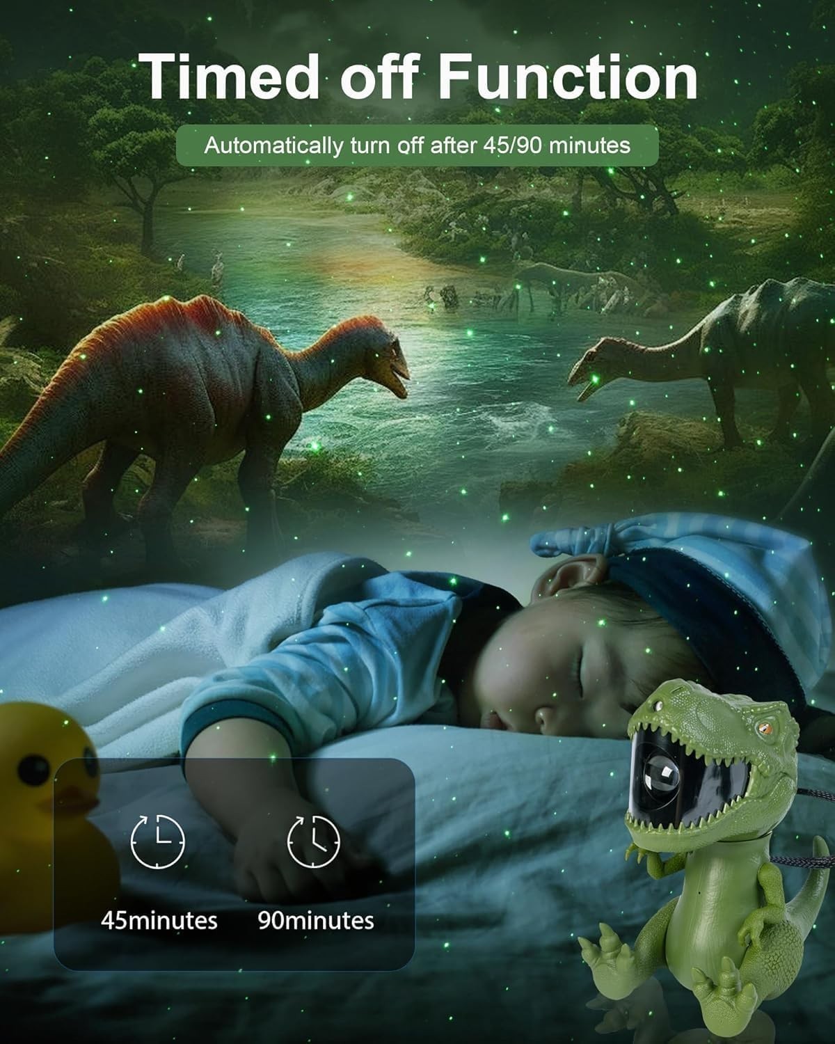 Dinosaurier Sternenhimmel Projektor LED Nachtlampe Kinder Dino Sternenlicht