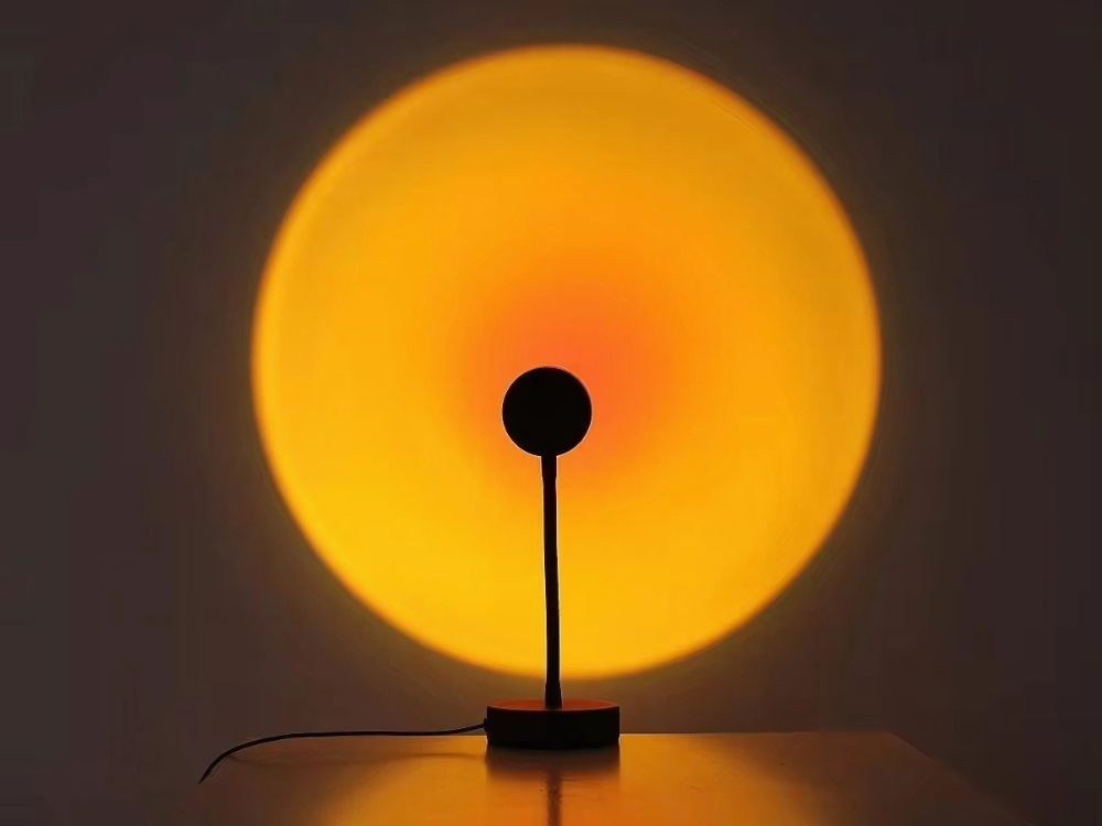 Projektor Lampe Sonnenuntergang RGB LED USB mit Fernbedienung Atmosphärenlicht