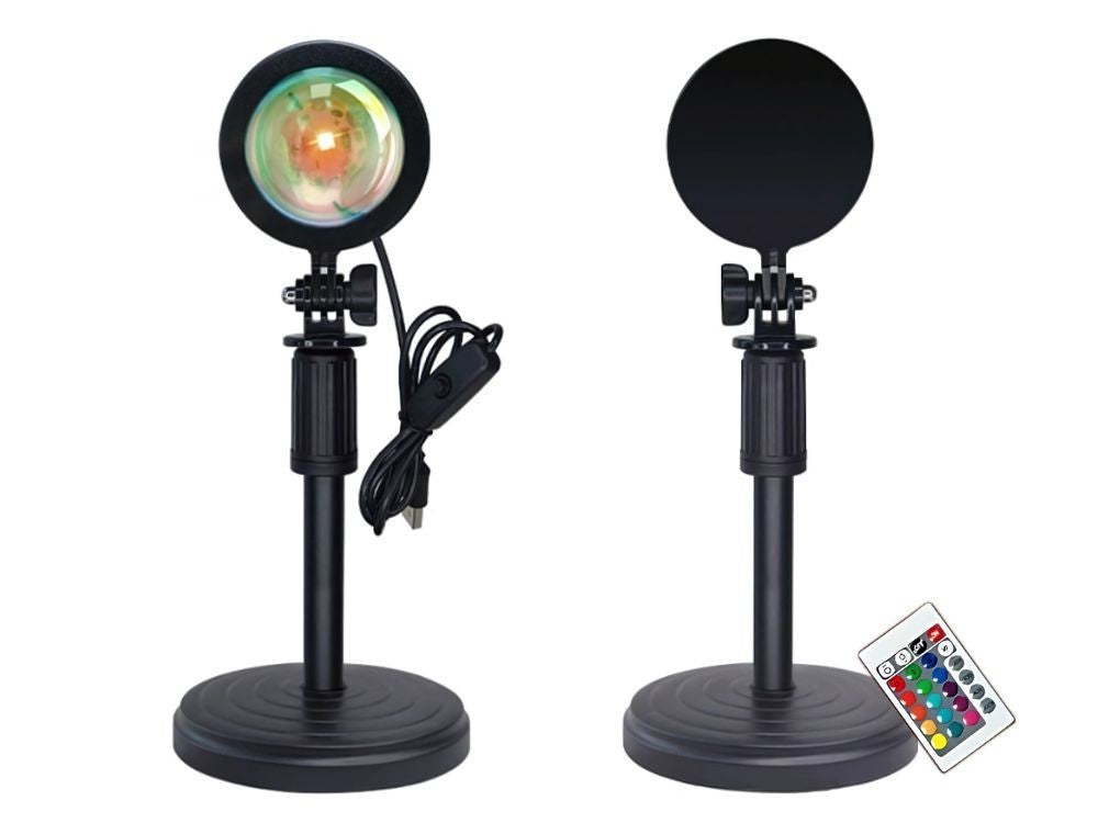 Projektor Lampe Sonnenuntergang RGB LED USB mit Fernbedienung Atmosphärenlicht