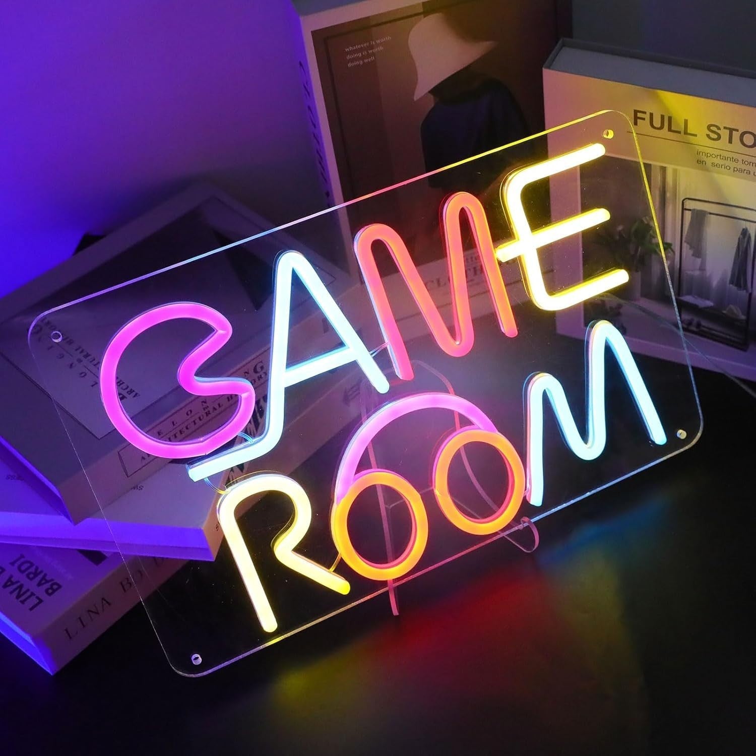 Gaming Neon Sign LED Wandlicht USB dimmbar Neonlicht bunt für Spielzimmer